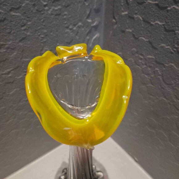 Jack in the Pulpit Art Glass Vase 10: - Picture 2 of 4